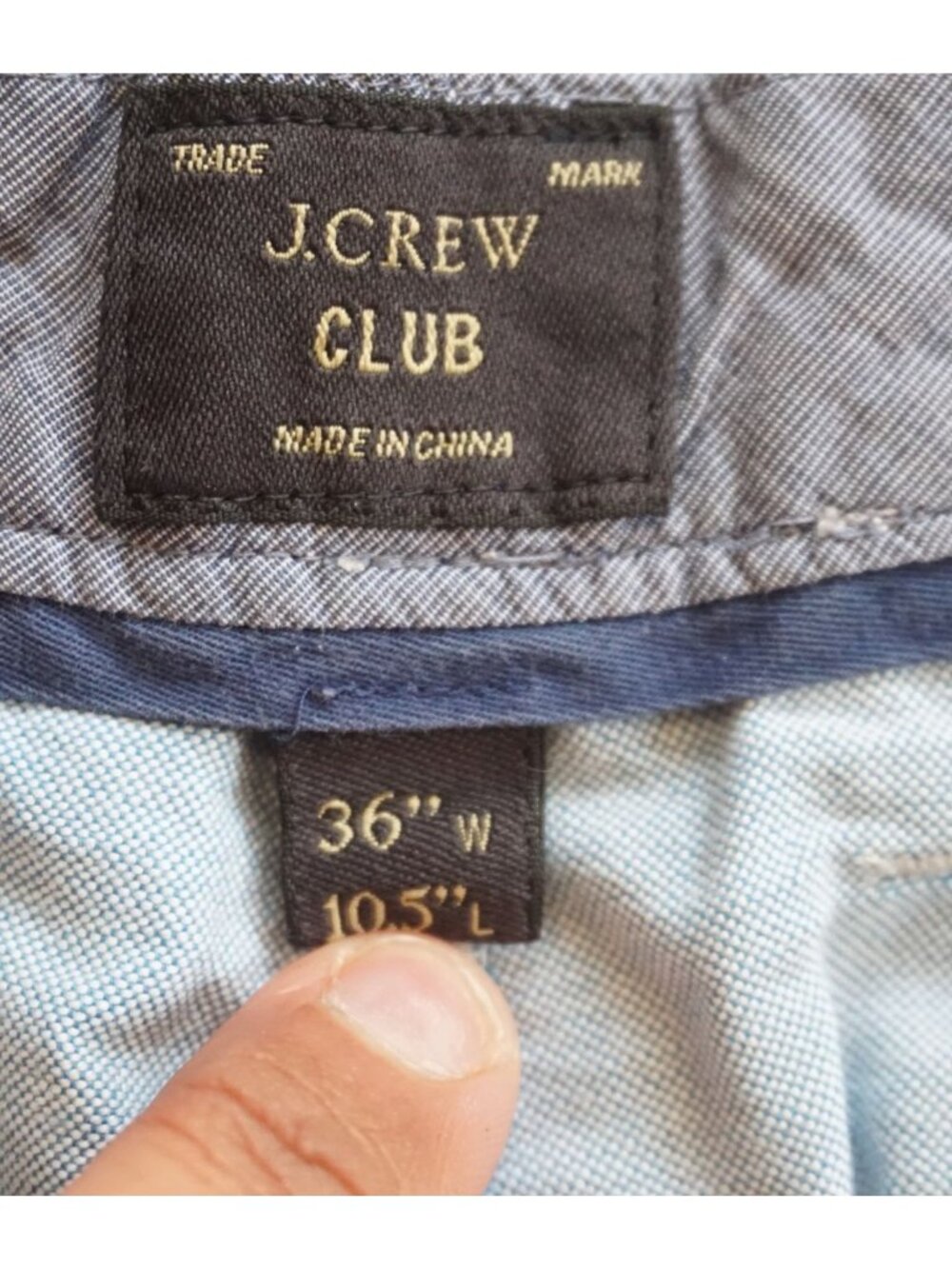 J. Crew Club Mens Blue Shorts – Size 36 - Picture 6 of 8